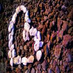 Heart in Lava Rock
