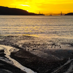 Benicia, CA Sunset with Stream