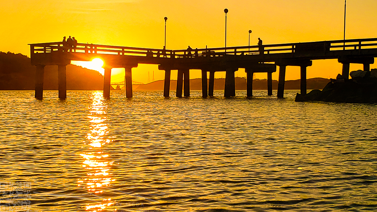 Benicia 1st Street Pier in Sunset