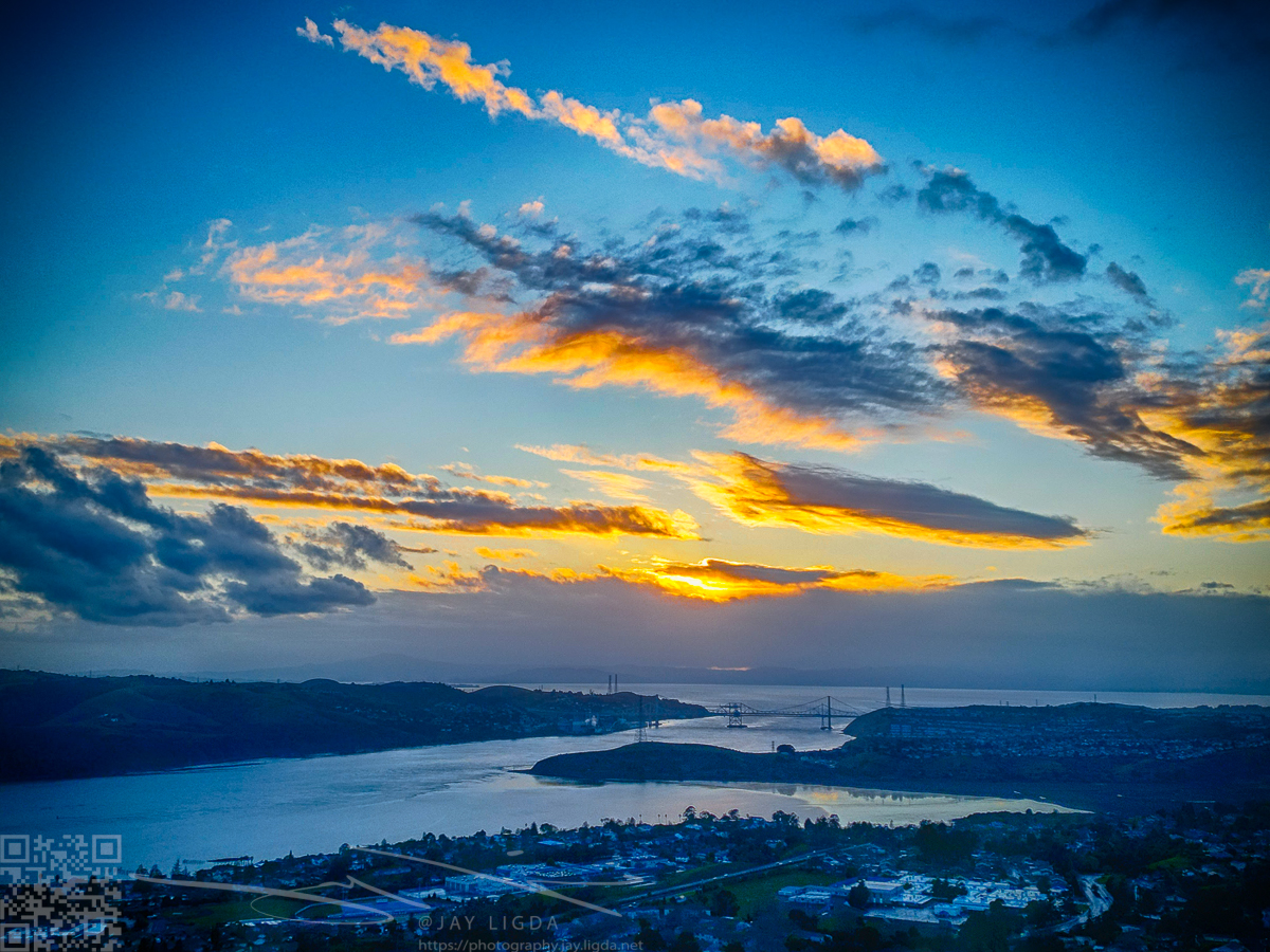 Sunset Lights Under Clouds