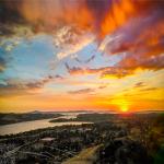 Medium Sunset Bright Clouds