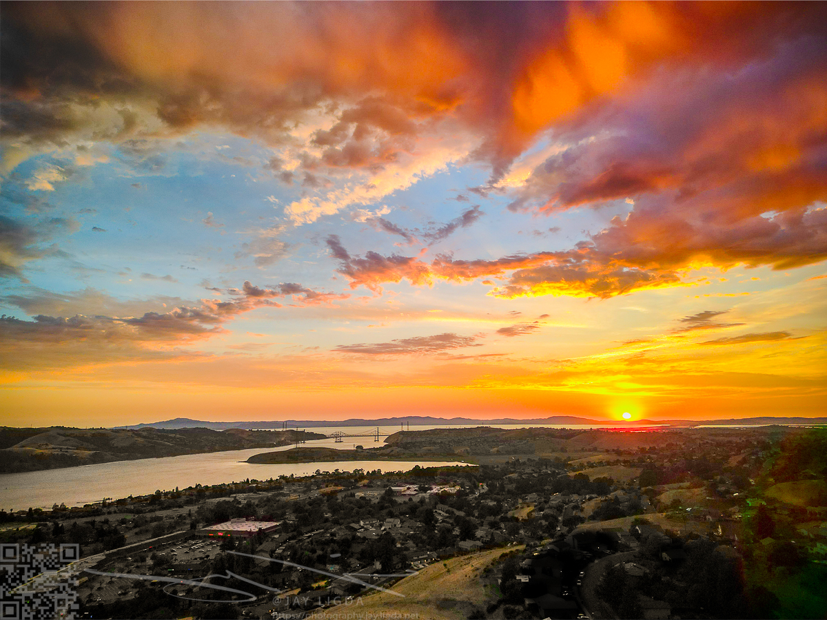 Medium Sunset Bright Clouds