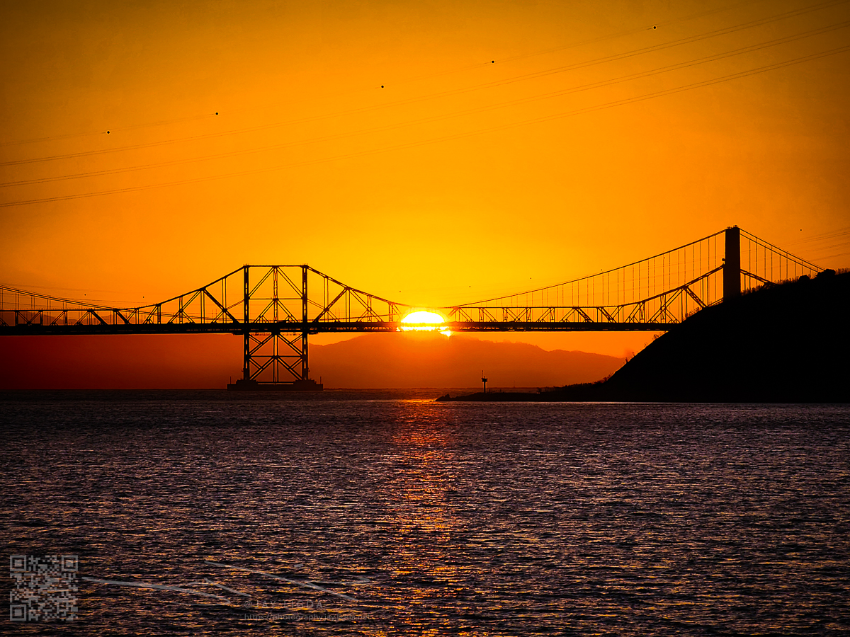 Sun Fire on Carquinez Bridge