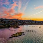 Spectacular Sunrise Over the Strait
