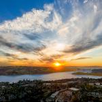 Clouds Emerge from Sunset