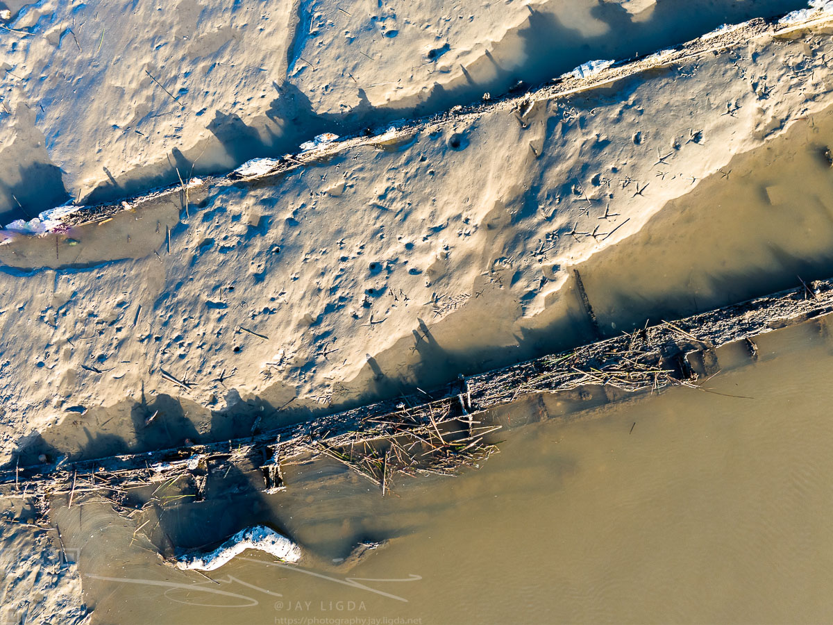 Debris From Wrecked Ship Exposed