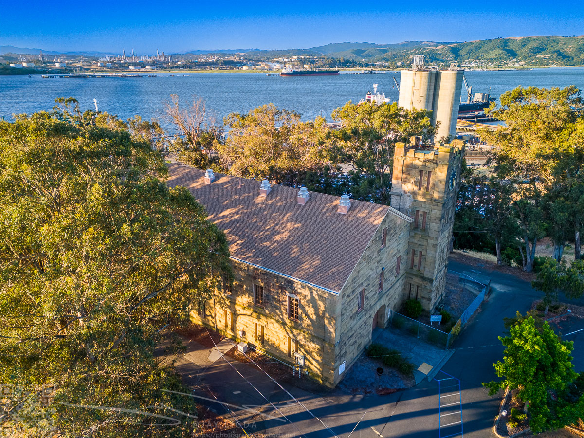 Aerial View of Benicia Clock Tower