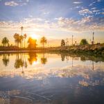 Benicia Depot Sunrise Behind Shimmering Reflections Benicia Depot Sunrise Behind Shimmering Reflections