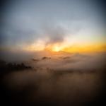 Sunrise Behind Mount Diablo on a Foggy Day