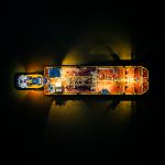 Lit Up Barge at Night 1