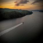 Lone Tug Motoring to Work Down the Carquinez Strait