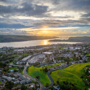 Sunset Over Strait