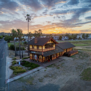 Morning Breaks Above Historic Depot