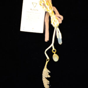 Crystal Pendant with Feather - 86
